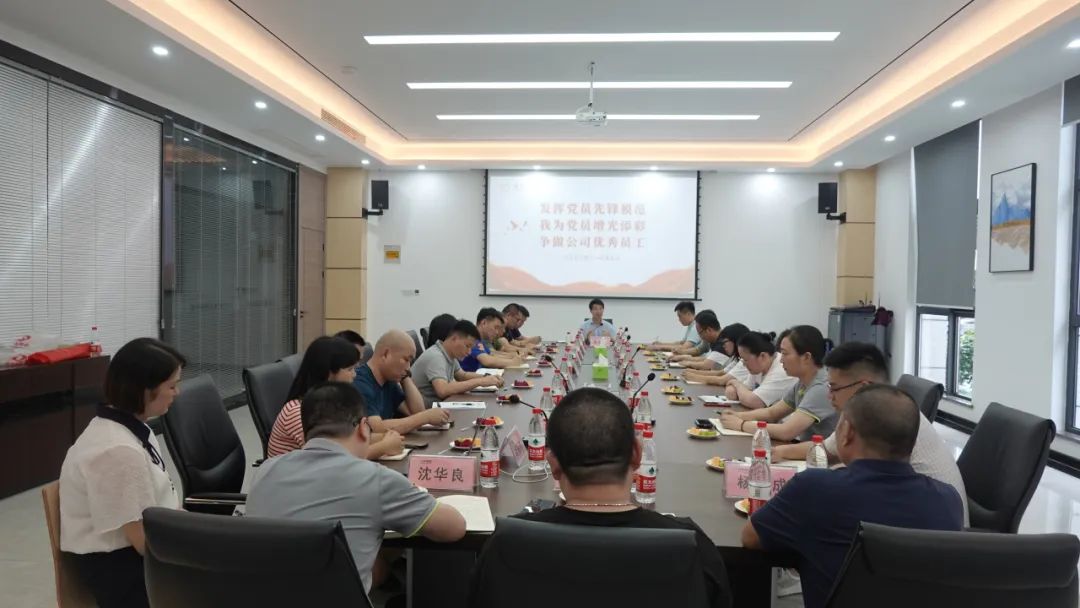 施展党员先锋模范 我为党员增光添彩 争做公司优异员工 — 合乐HL8集团党支部举行党建活动-合乐HL8